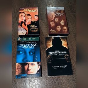VHS Mystery Thriller The watcher The Gift Don't Say A Word When Strangers Appear